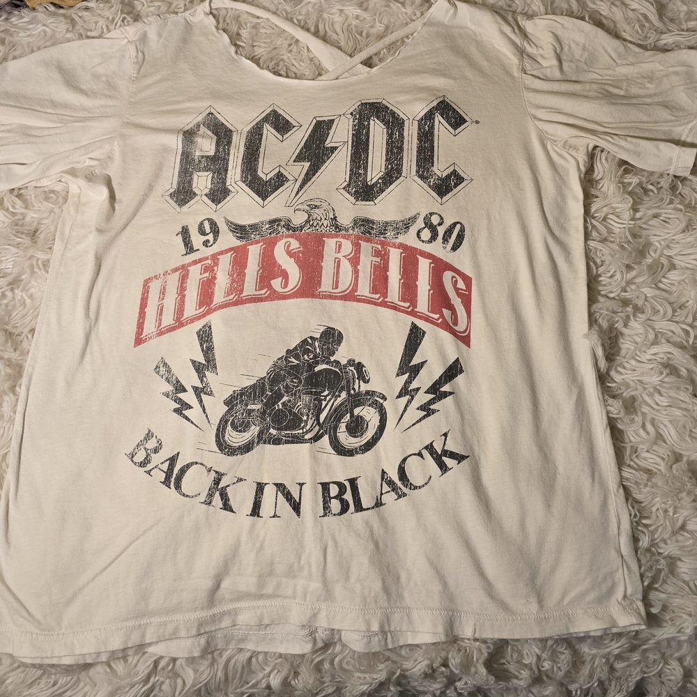 AC/DC Kids Graphic Tee - White